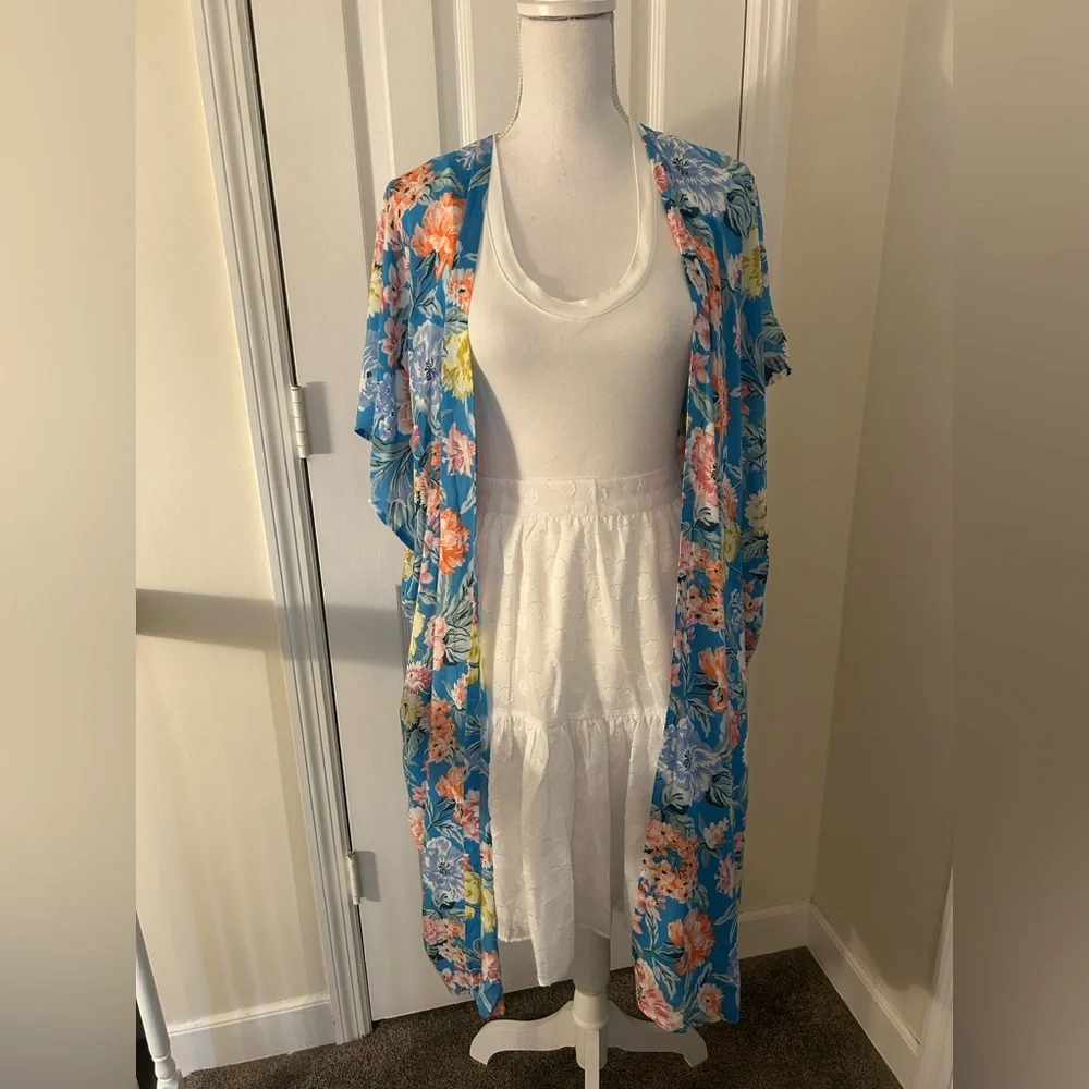 Ann Taylor Chiffon Lined Tiered Skirt - Picture 8 of 8